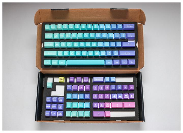 Actual product image Ducky Azure ABS