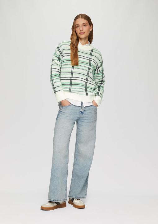 Immagine prodotto s.Oliver Strickpullover Strickpullover aus Wollmix mit Karomuster (44)