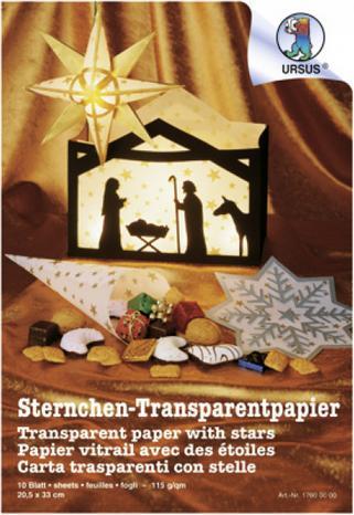 Produktbild Ursus Transparentpapier Sternchen