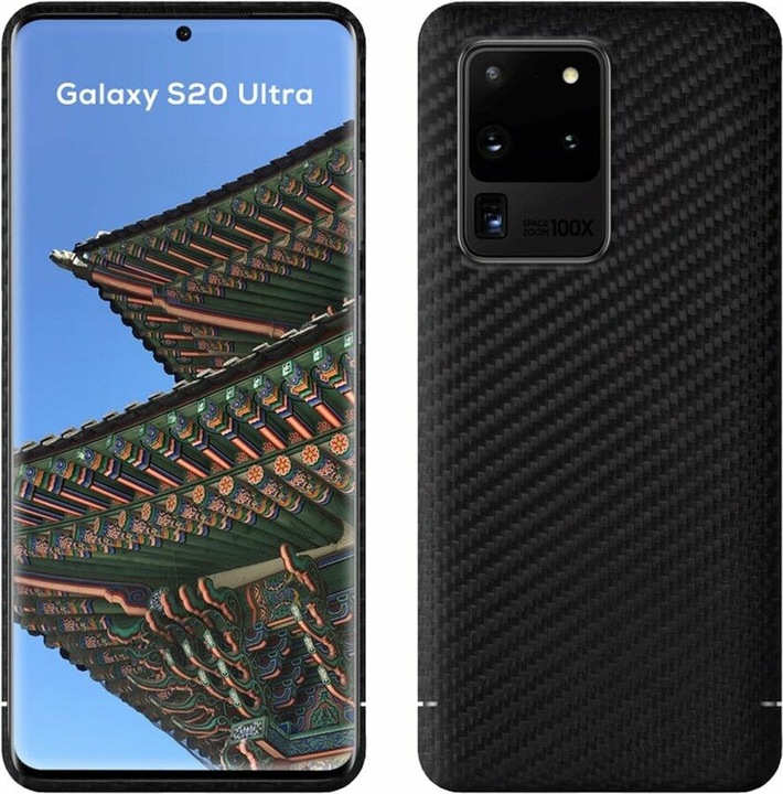 Produktbild Viversis Backcover aus echtem Carbon carbon black (Samsung Galaxy S20 Ultra)