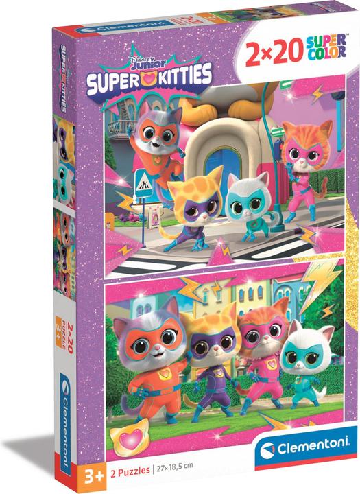 Actual product image Clementoni Puzzle Super Colour Super Kittens, 2x20pcs. (20 pieces)
