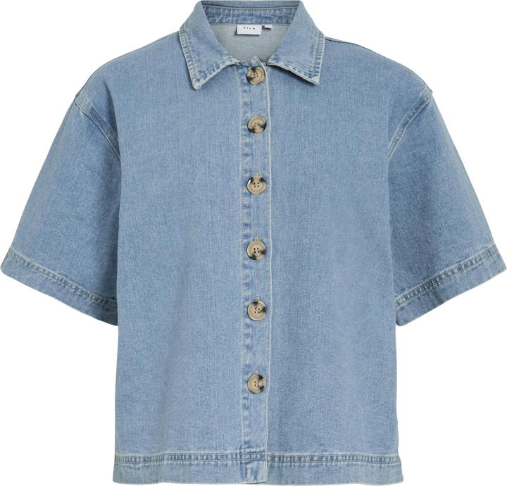 Actual product image Vila VIHIMLA Kurzärmeliges Jeanshemd (42)