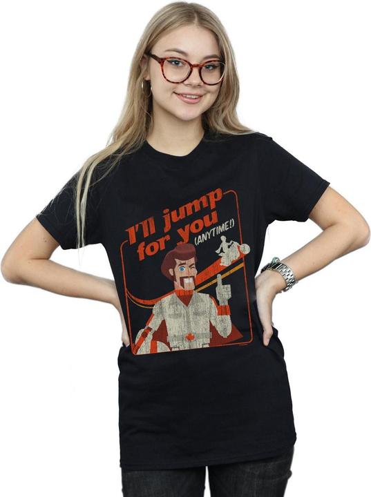Actual product image Disney Womens/Ladies Toy Story 4 Duke I'll Jump For You Cotton Boyfriend T-Shirt (S)