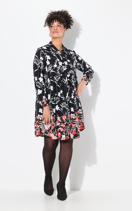 Produktbild Miamoda Bluse, A-Linie, Volant mit Blütenmuster (50)
