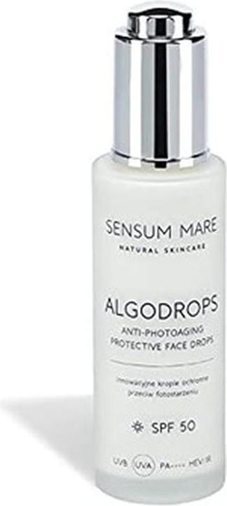 Produktbild Sensum Mare ALGODROPS Innovative Schutztropfen gegen Lichtalterung SPF 50 UVB UVA PA++++ HEV/IR (Sonnencreme Gesicht, SPF 50)