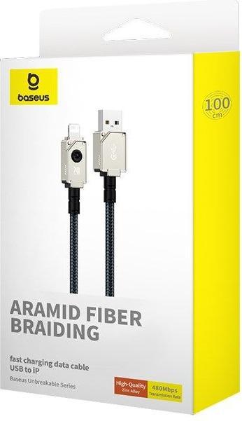 Produktbild Baseus Fast Charging Cable 2.4A 1M (Black) (1 m, USB 2.0)