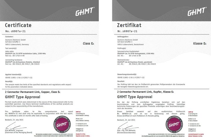 Immagine prodotto Digitus Cavo di installazione CAT 7A S/FTP, 1000 m, simplex, B2ca (STP, CAT7a, 1000 m)