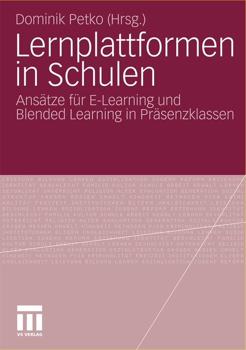 Produktbild Lernplattformen in Schulen (Deutsch, 2010)