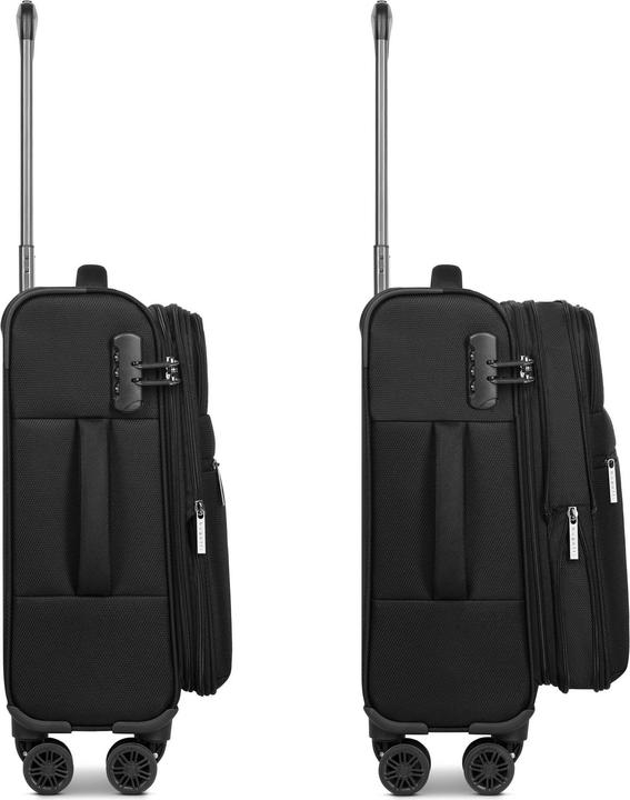 Produktbild Bugatti Valencia Soft 4 Rollen Kabinentrolley S 54.5 cm mit Dehnfalte (35 l)