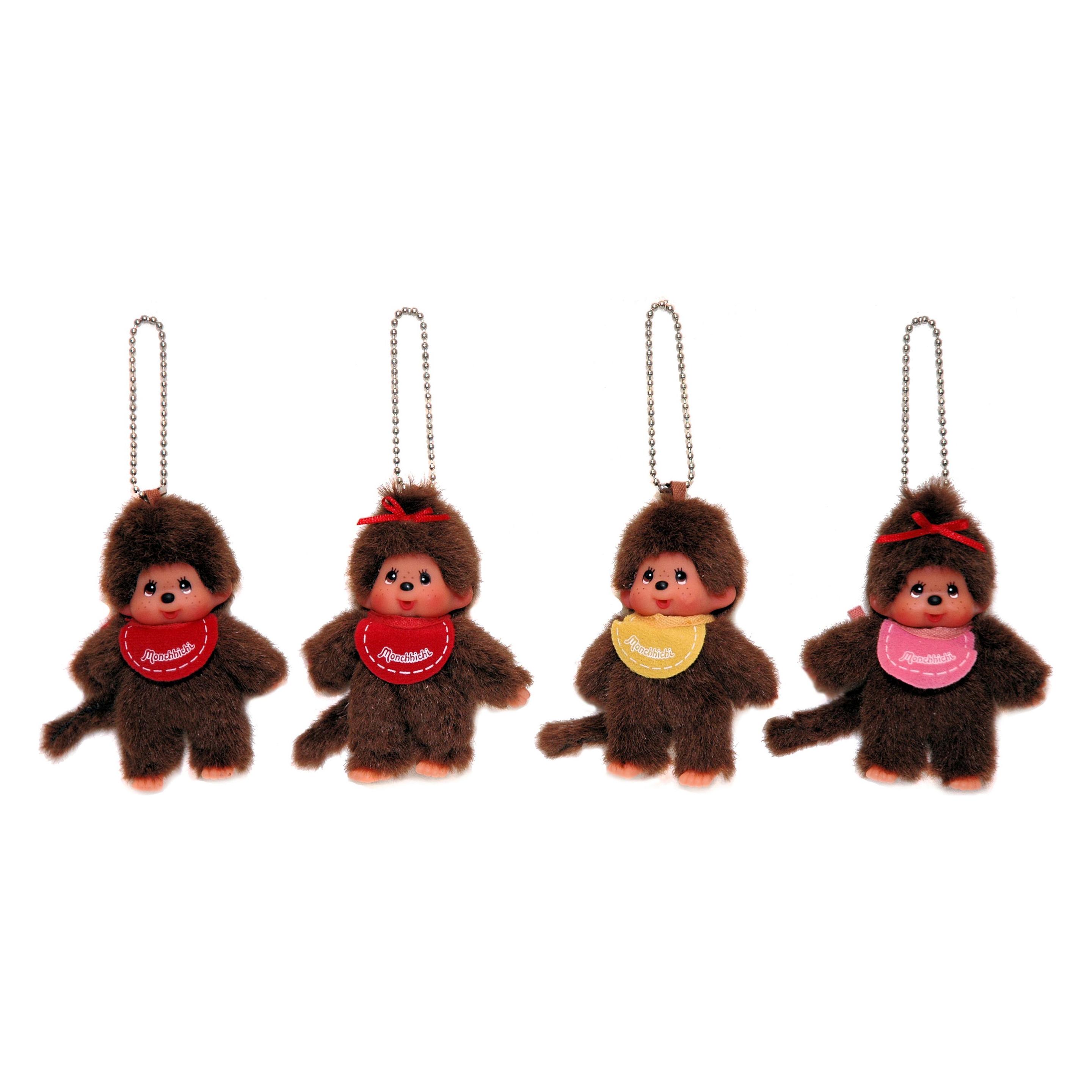 Monchhichi, Unisex, Schlüsselanhänger, Schlüsselanhänger, Mehrfarbig