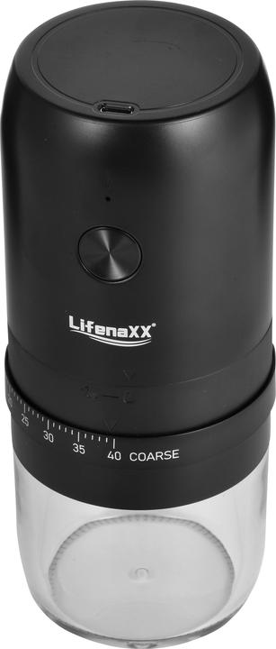 Image du produit LifenaXX Mobile Elektrische Kaffeemühle, kabellos, USB-C Akku-Betrieb, 8,3 x 8,3 x 18,6 cm