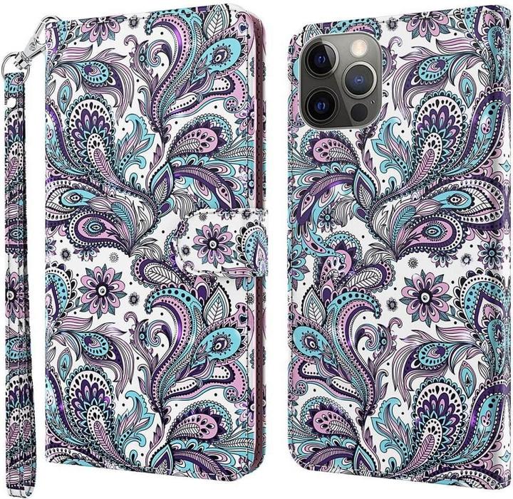 Produktbild Cover-Discount iPhone 15 Plus - Etui Glitzer Effekt Paisley (Apple iPhone 15 Plus)