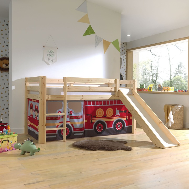 Immagine prodotto Vipack Letto a mezza altezza per camion dei pompieri con scivolo (90 x 200 cm)