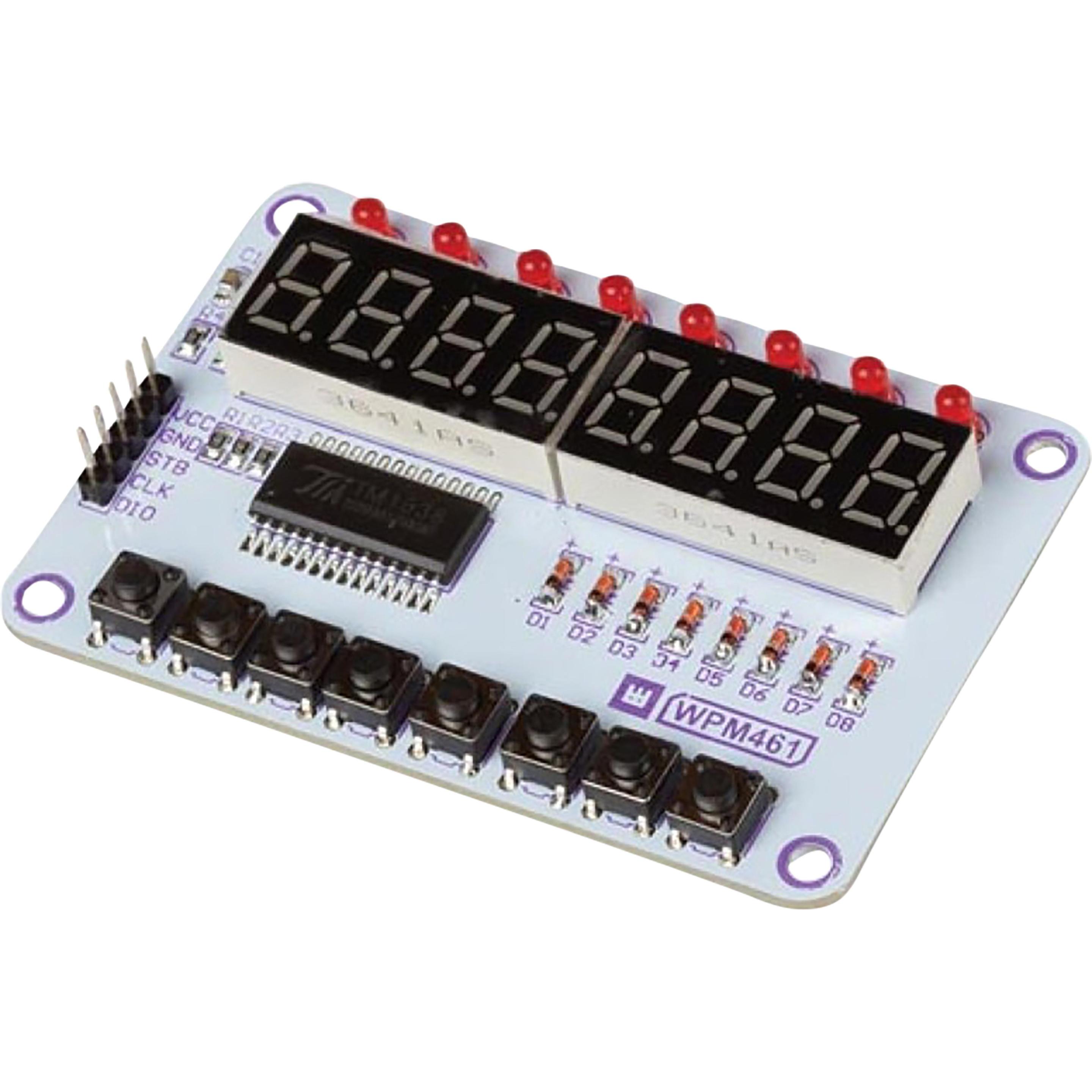 Whadda Modulo pulsanti e display con chip TM1638, Modulo elettronico
