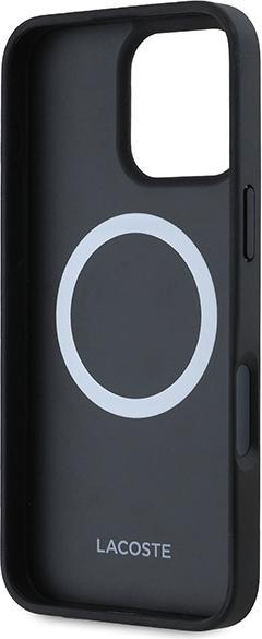 Actual product image Lacoste LCHMP16LPIGV iPhone 16 Pro 6.3" granatowy/navy hardcase Monogram Vintage Logo MagSafe (Apple iPhone 16 Pro)