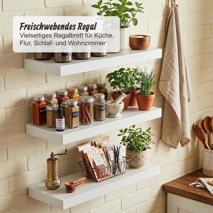 Actual product image Relaxdays 3x wall shelf (60 x 23 x 4 cm)