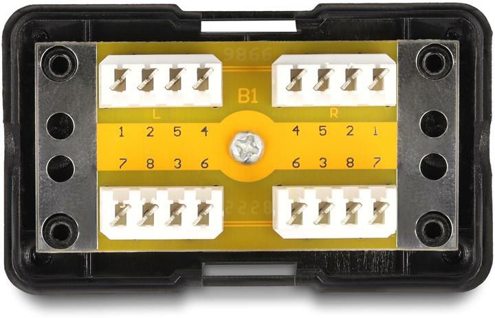 Produktbild Delock Netzwerk Verbindungsbox LSA Cat.6 schwarz (Kabel Verbindungsbox)