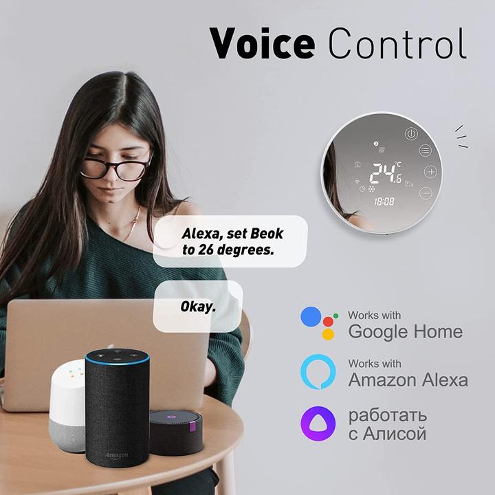 Image du produit Beok controls Thermostat de chauffage électrique, 1pc WIFI