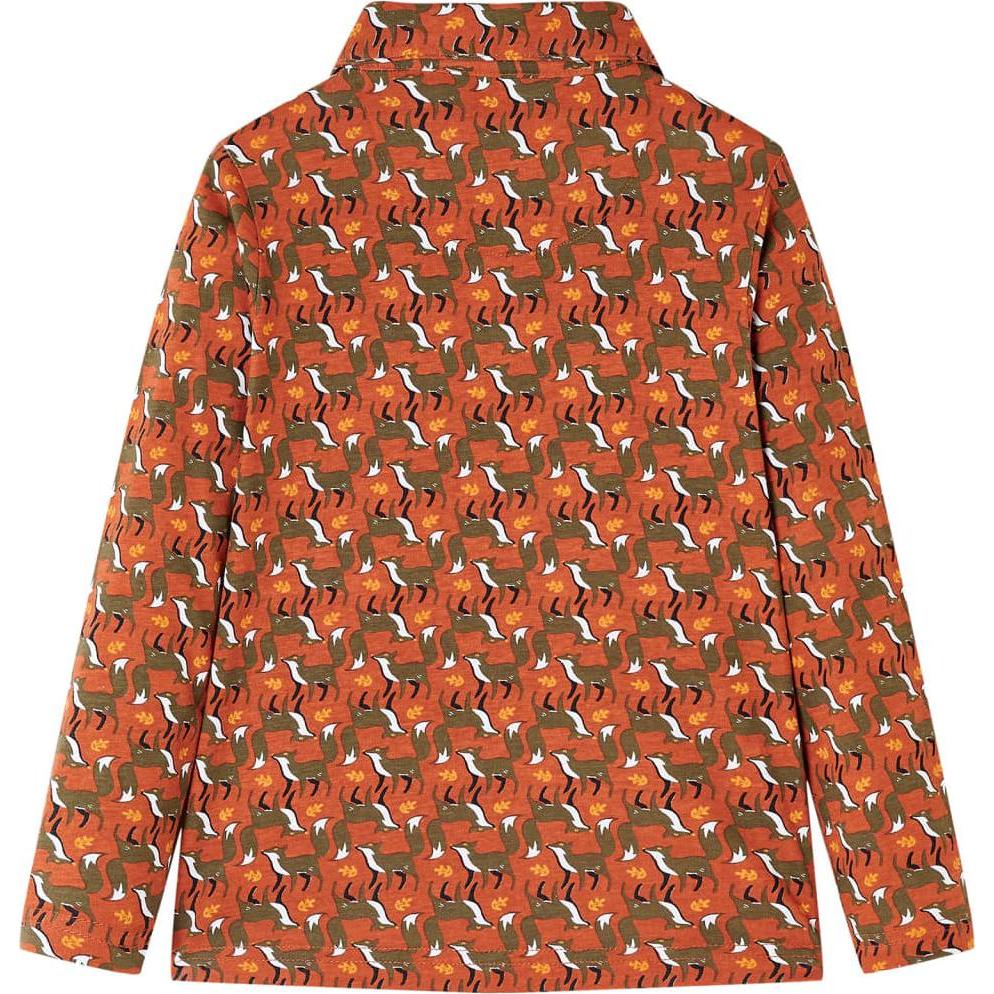 Thumbnail - VidaXL, Jungen, Hemd, Kinderhemd Rostbraun 140,Material: 100 % Baumwolle,Farbe, Braun, (140)