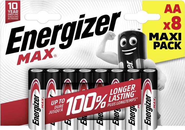 Energizer Max Alkaline Mignon (8 Stk., AA, 2700 mAh)