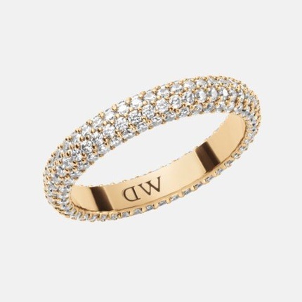 Produktbild Daniel Wellington Sparkling Gold Plated PavÃ© Crystal Ring DW0040064 - Circuit: 60mm (60)
