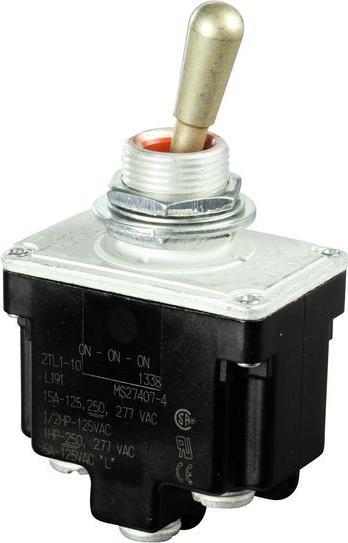 Produktbild Honeywell Switch Toggle DPDT 15A ON-OFF-ON