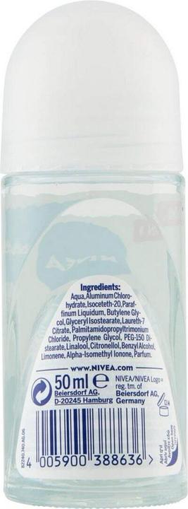 Actual product image NIVEA BLACK & WHITE INVISIBLE deo roll-on 50 ml (Roll-on, 50 ml)