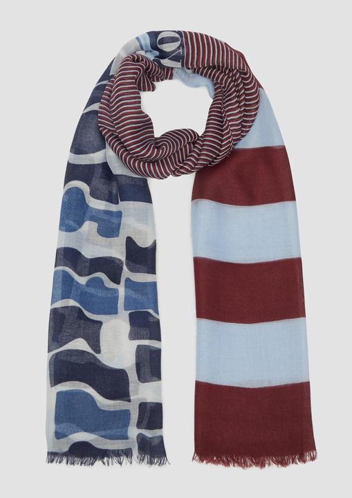 s.Oliver Tuch Schal mit Streifen-Artwork