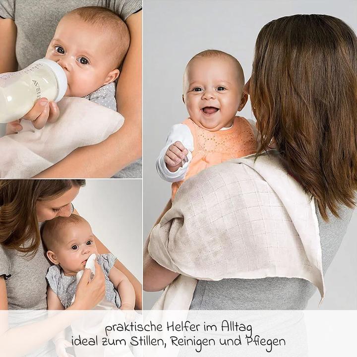 Actual product image Makian Mullwindeln & Mulltücher Mullwindel / Mulltuch 6er Pack 70 x 70 cm (70 cm, 70 cm)