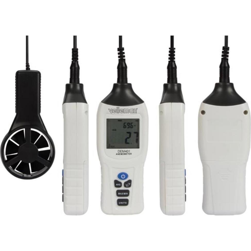 Thumbnail - Velleman, Detektor, Digitales Thermometer-Anemometer