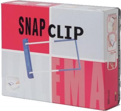 Actual product image Jalema Archive clips Djois SnapClip blue, white plastic 201 mm x 63 mm