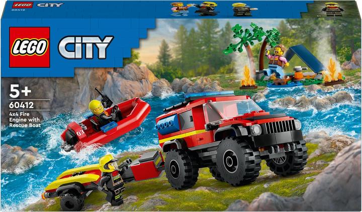 Actual product image LEGO All-terrain fire engine with rescue boat (60412, LEGO City)