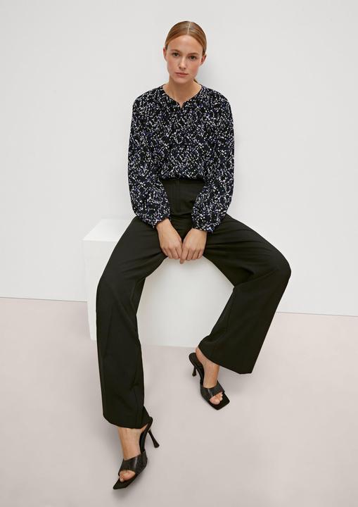 Image du produit Comma Bluse Viskosebluse mit abstraktem Muster (44)