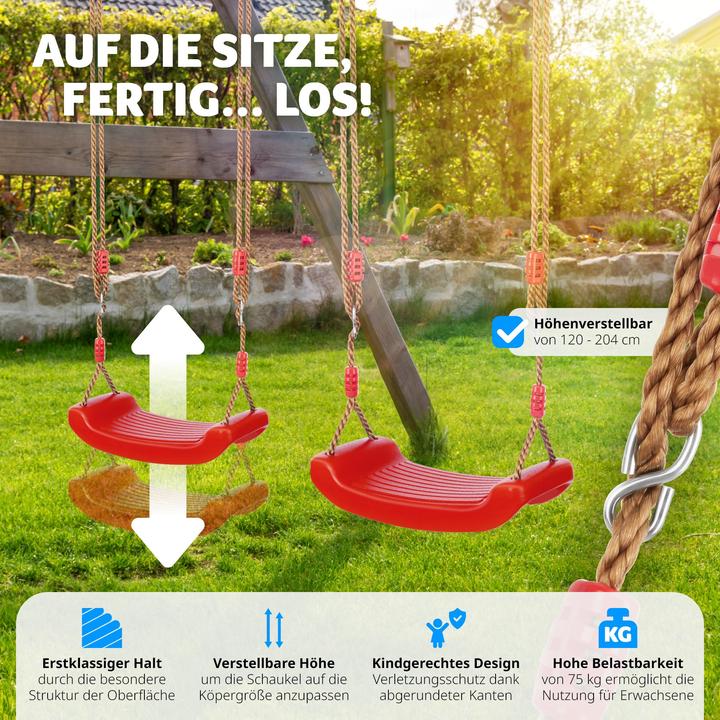 Produktbild tectake Schaukelsitz Swifty, rutschfest und höhenverstellbar