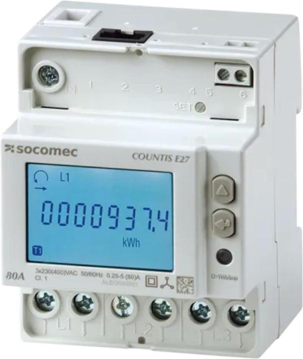 Hora eTec Socomec Modbuszähler COUNTIS E28 3Ph. Direktanschluss 80A ETHERNET MID