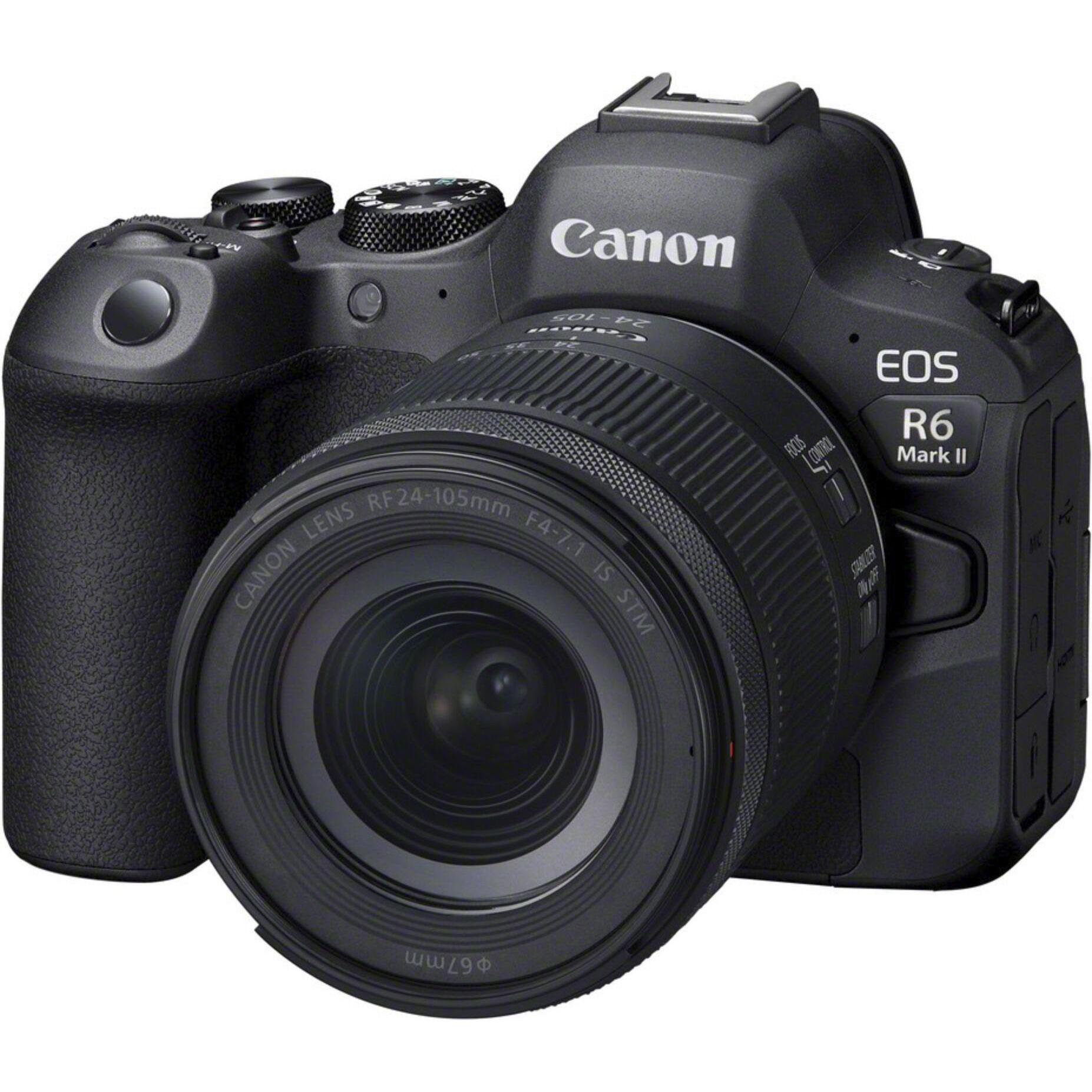 Canon EOS R6 Mark II Kit (EU) (24 - 105 mm, 24.20 Mpx, Vollformat), Kamera, Schwarz