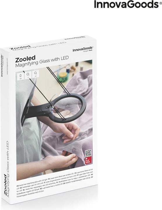 Image du produit InnovaGoods Loupe à main levée avec lumière LED Zooled