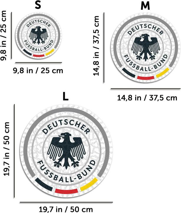 Image du produit Iconic Équipe nationale allemande de football - Logo - Puzzle en bois Taille M (270 pièces) (270 pièces)