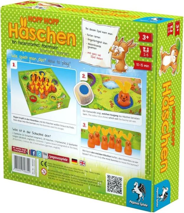 Produktbild Pegasus Hopp Hopp Häschen (Deutsch, 2 - 5 Spieler)