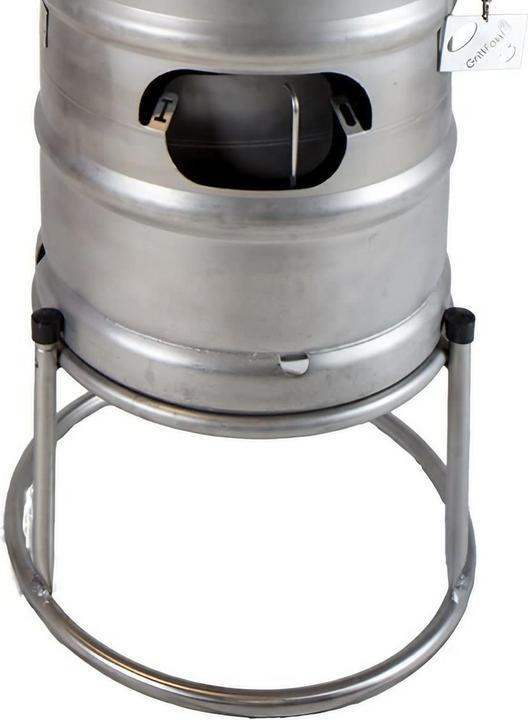 Ich-zapfe Round tripod for barbecue barrel