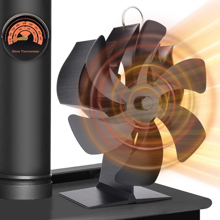 Image du produit Fwiull Ventilateur de cheminée, 6 pales