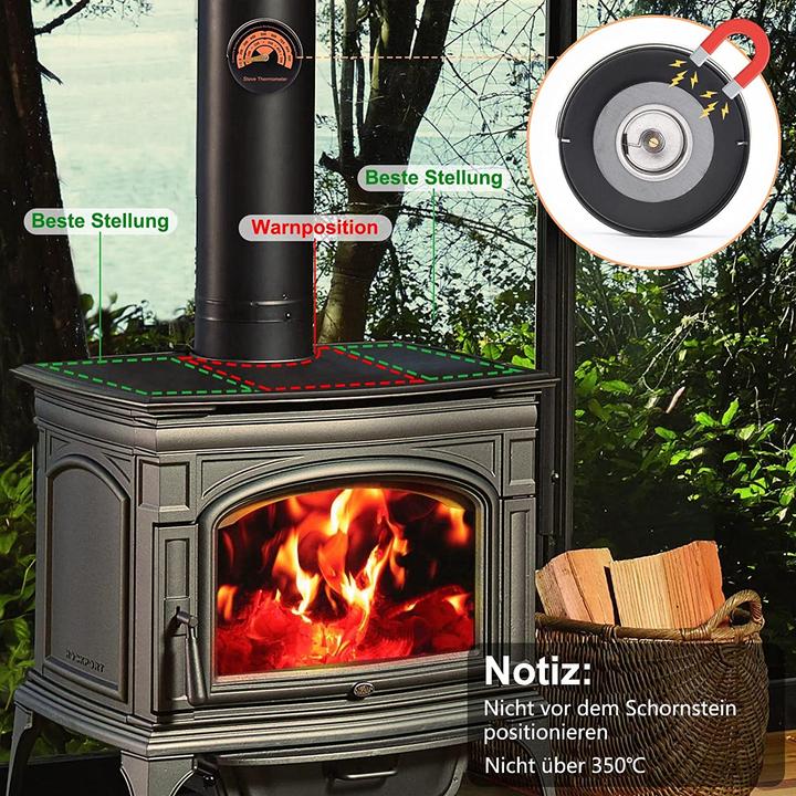 Image du produit Fwiull Ventilateur de cheminée, 6 pales