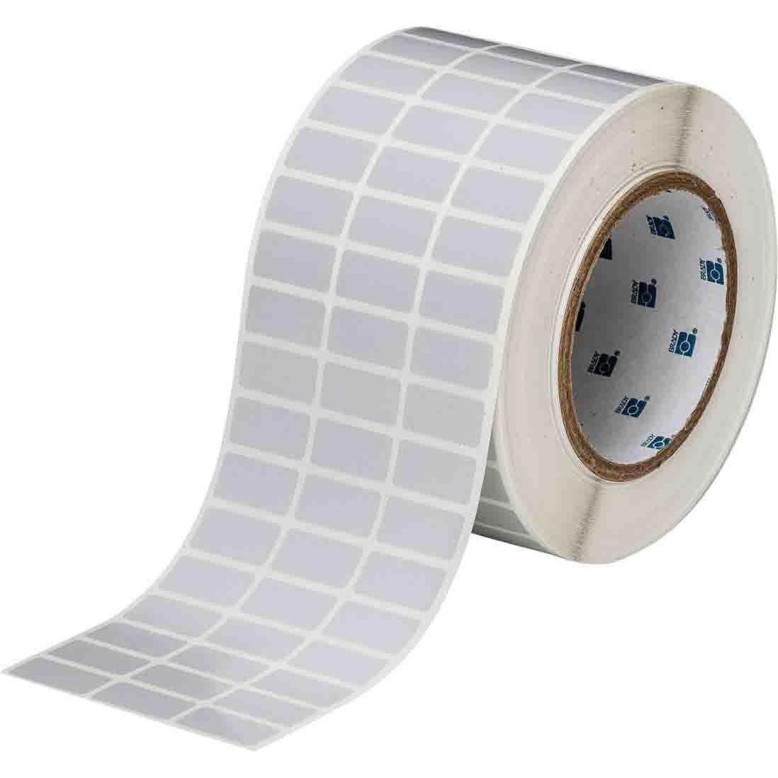 Brady, Etiketten, THT-5-480-10, Polyester, Hellgrau, 25.40 x 12.70 mm, permanent, 3-bahnig (10.000 E.)