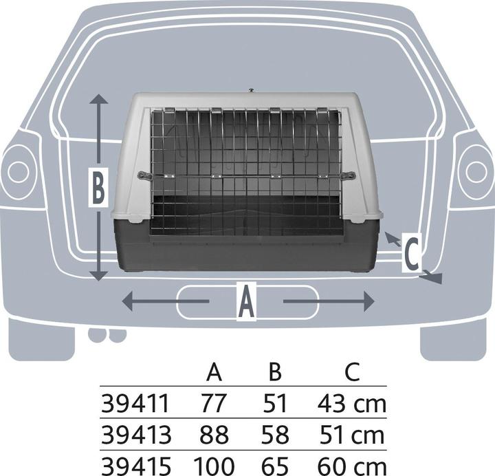 Actual product image Trixie Transport box (Dog, Foldable)
