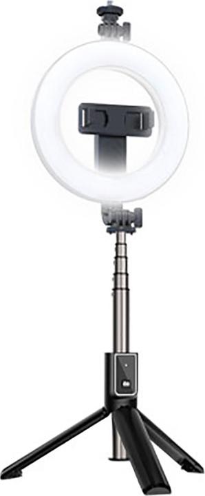 xO Selfie-Stick Bluetooth-Stativ SS12 schwarz 95cm mit LED-Lampe