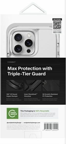 Produktbild Uniq etui Combat iPhone 16 Pro Max 6.9" Magclick Charging biały/lume white (Apple iPhone 16 Pro Max)
