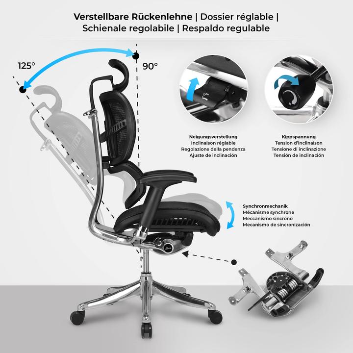 Actual product image CLP Office chair Norfolk Ergonomic, black