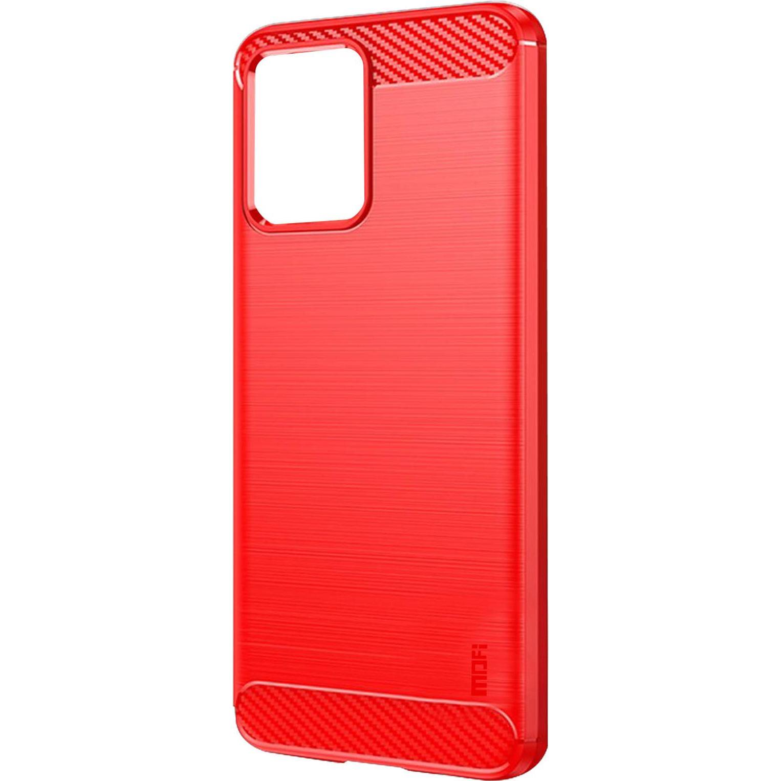 Thumbnail - Avizar Classic Carb Series (Motorola Moto G54), Smartphone Hülle, Rot