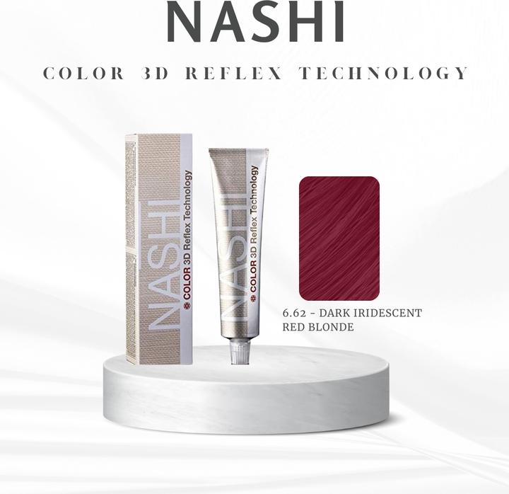 Produktbild Nashi Farbe 3D Reflex Technologie 60ml (Dunkles irisierendes Rotblond)