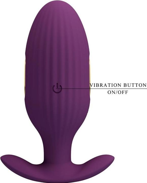 Actual product image Pretty Love Jefferson App-Controlled Anal Plug Purple